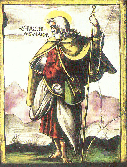 Glasmåleri av St. Jacob